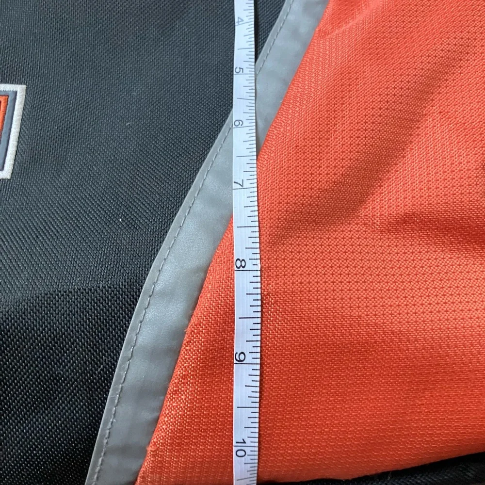 Harley Davidson Orange and Black Duffel Bag